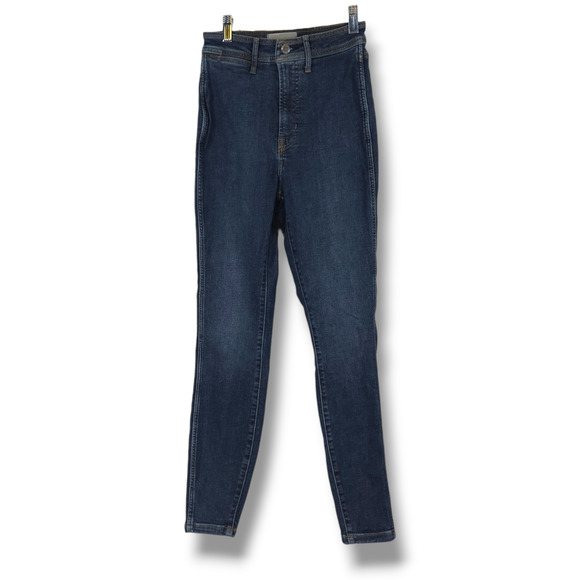 NWOT Everlane Way-High Clean Front Organic Cotton Skinny Jeans Sz. 26x28 Indigo - Picture 3 of 14